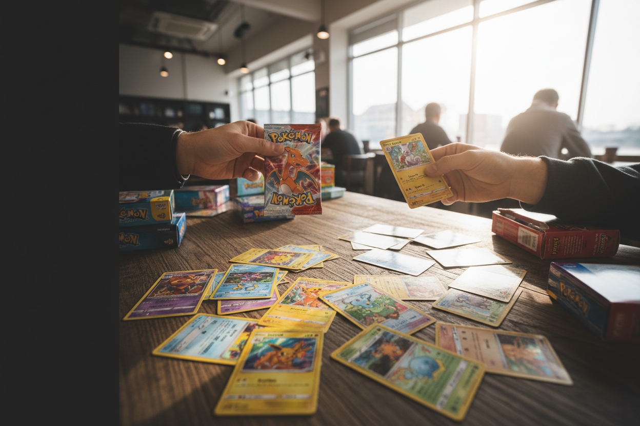 Pokémon Card Trading Photo